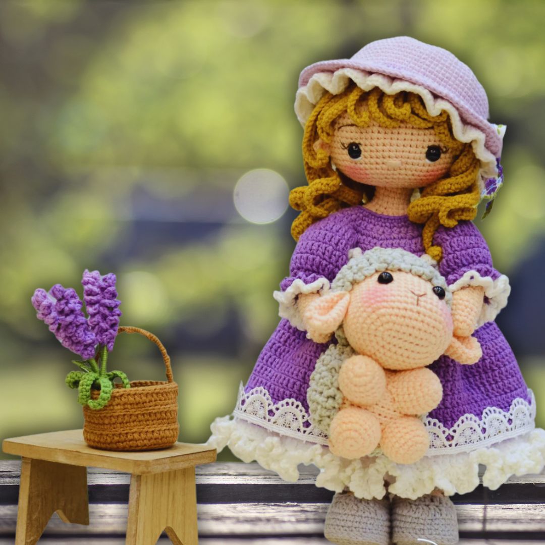 Joséphine et le Petit Agneau - modèle de crochet français