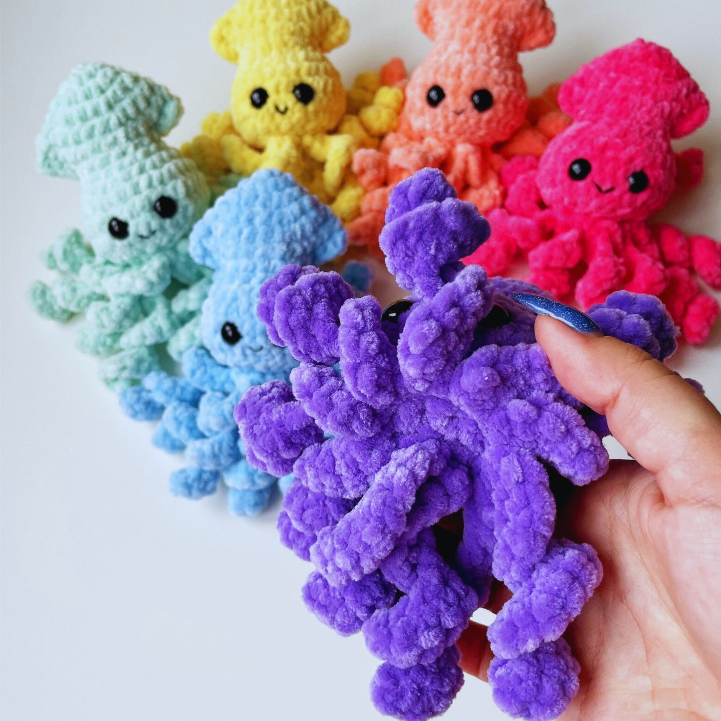 Famille de Poulpes Câlins - Patrons de Crochet Amigurumi