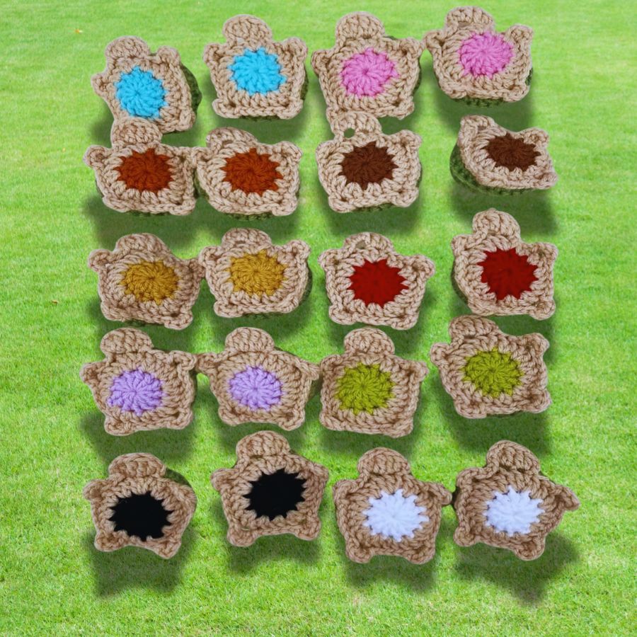 Jeu de Mémoire - Tortue en Crochet - Patron de crochet Amigurumi