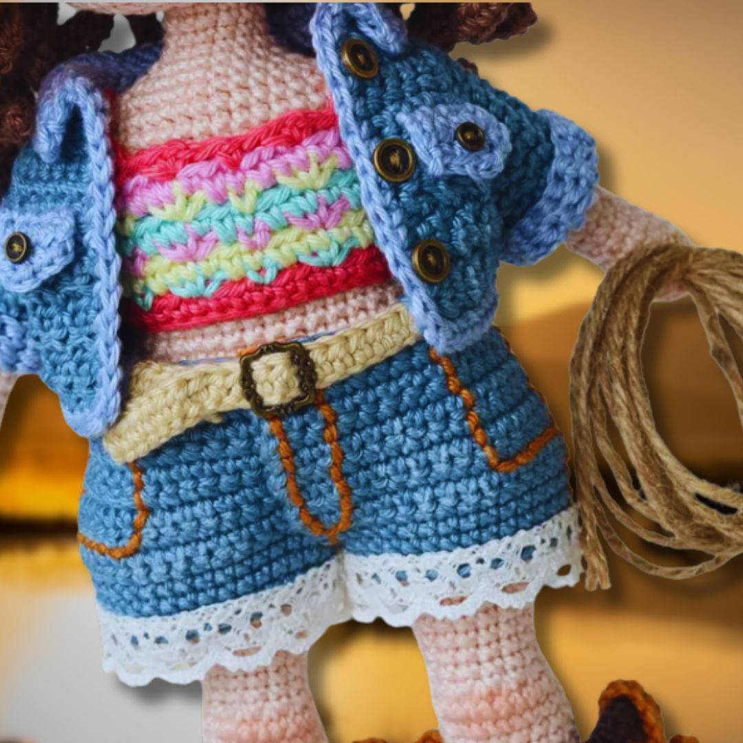 Patron de Poupée Cowgirl Amigurumi