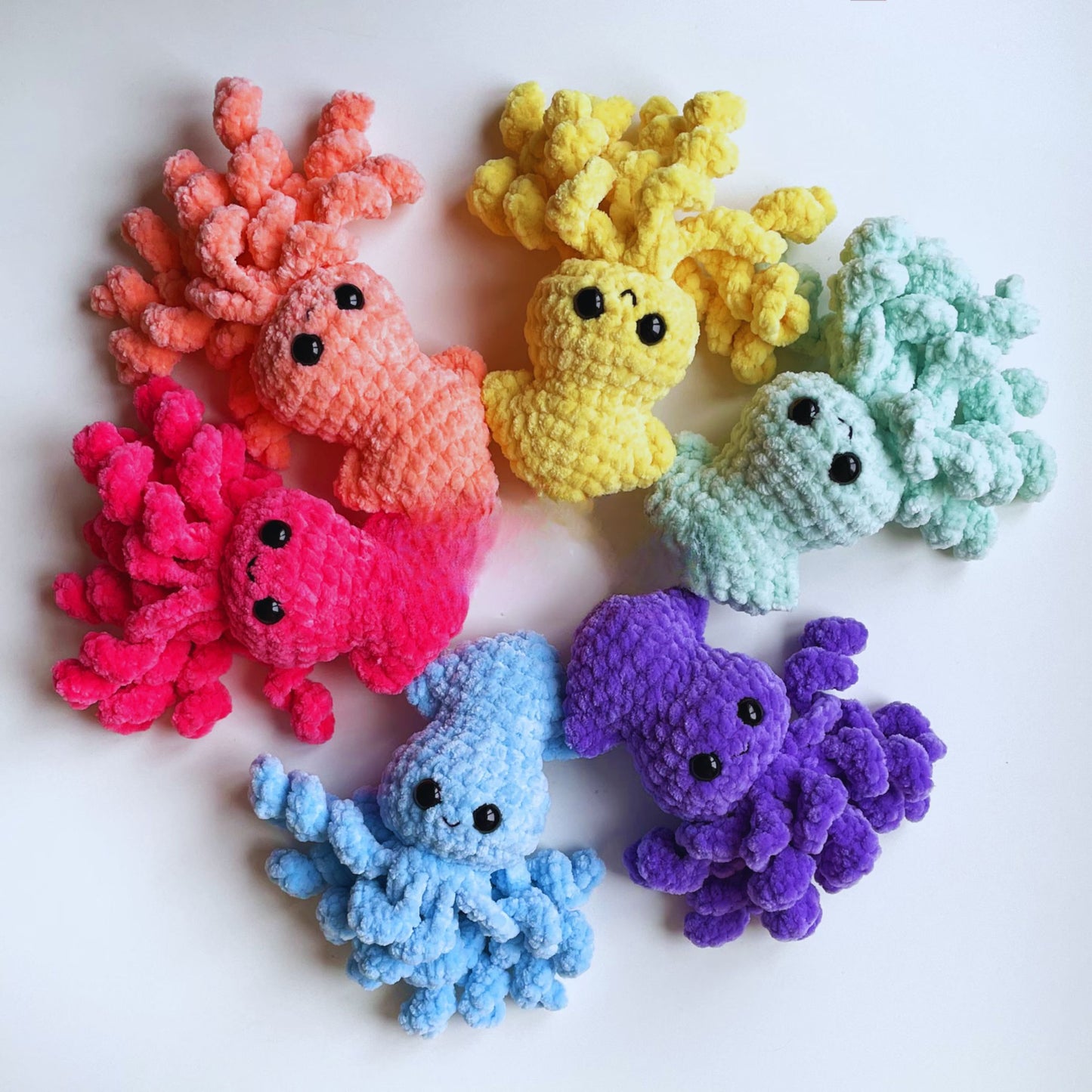 Famille de Poulpes Câlins - Patrons de Crochet Amigurumi