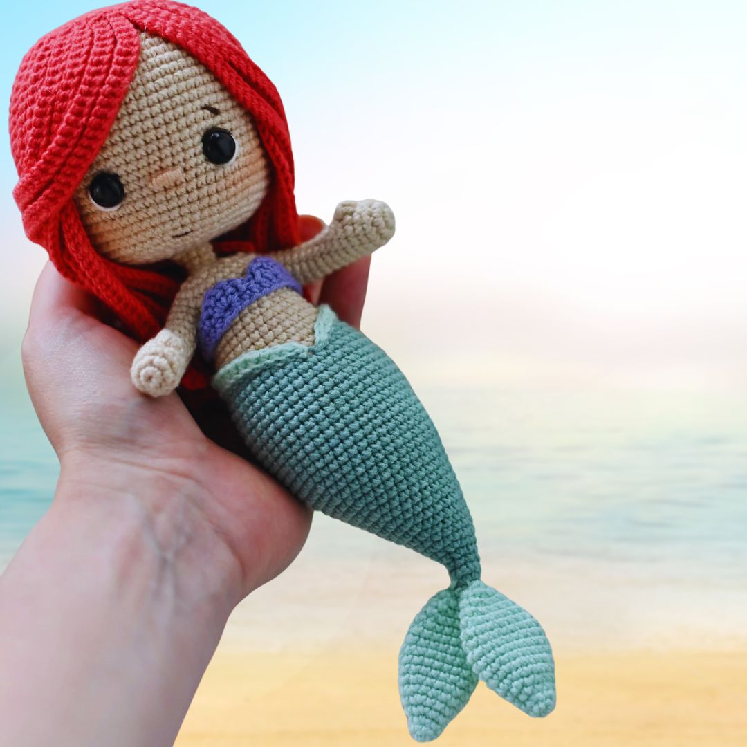 LA PETITE SIRÈNE - Patron de Poupée Amigurumi - Patron du Crochet