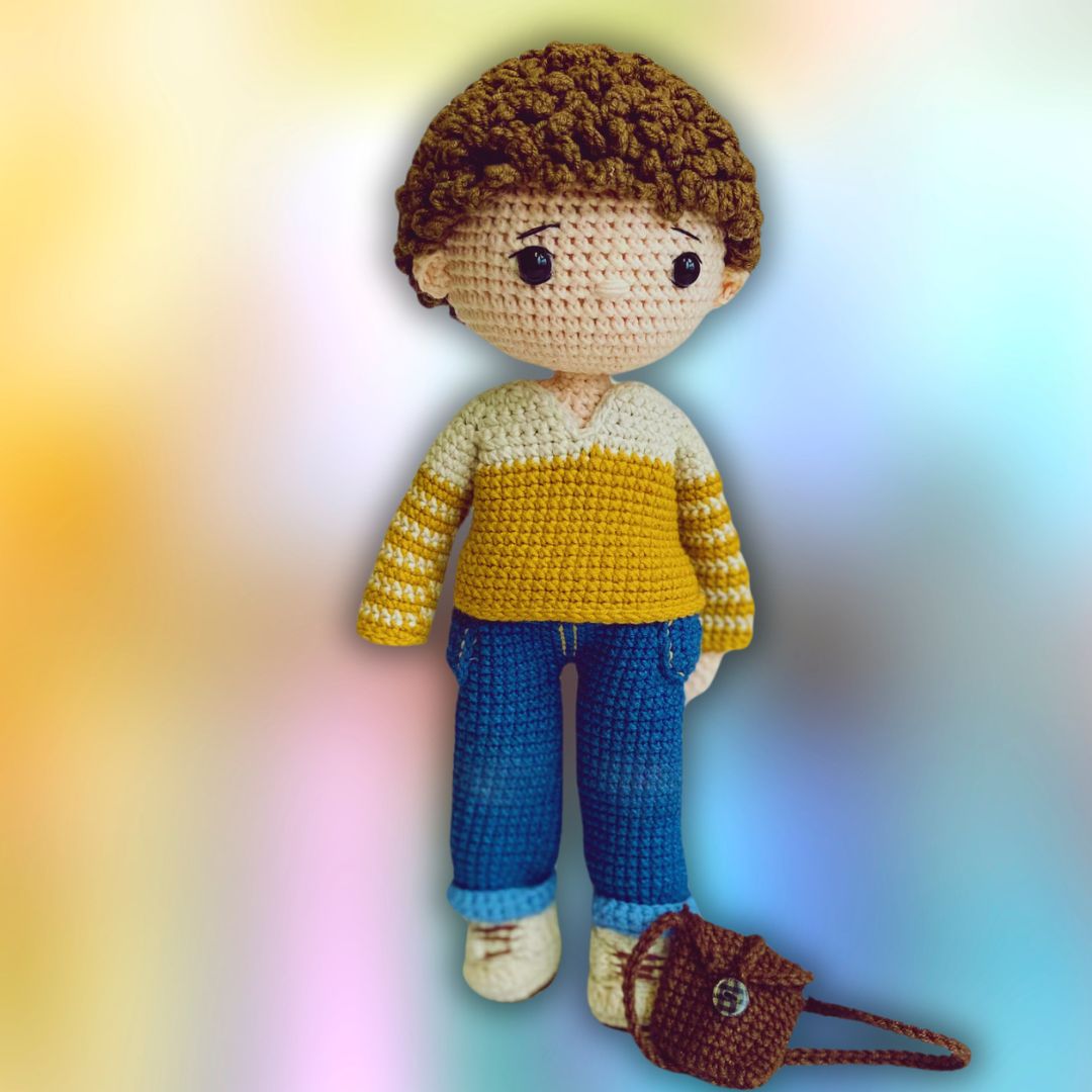 Sebastian - Patron de Crochet Poupée Amigurumi - Patron du Crochet