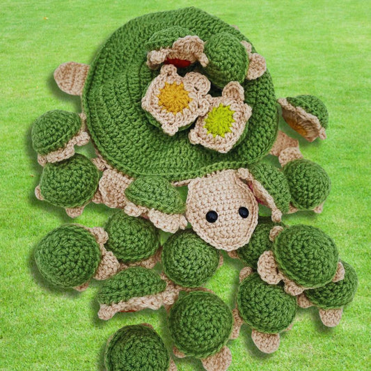 Jeu de Mémoire - Tortue en Crochet - Patron de crochet Amigurumi