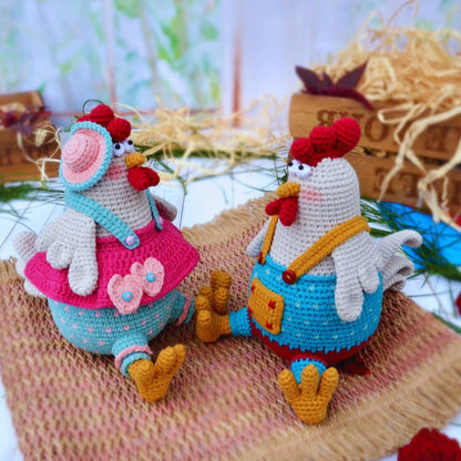 Les Clouc-Clouc Colorés - Patron de Crochet Amigurumi