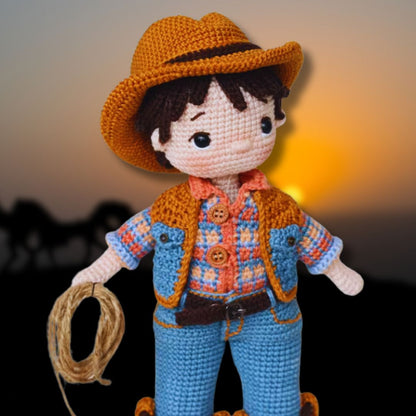 Patron de Poupée Cowboy Amigurumi