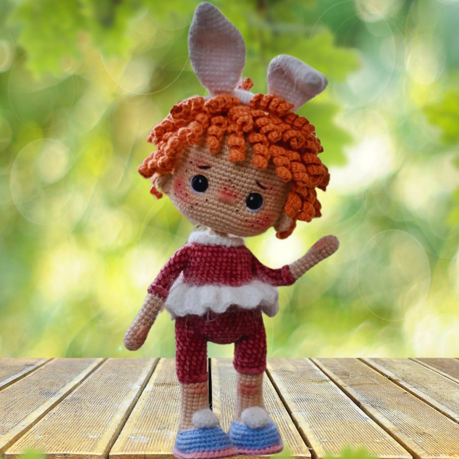 La Poupée Lapin Jany - patron de crochet