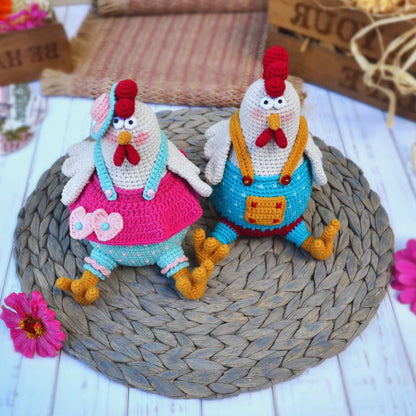 Les Clouc-Clouc Colorés - Patron de Crochet Amigurumi