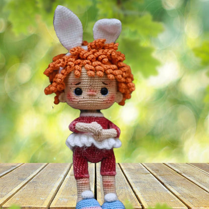 La Poupée Lapin Jany - patron de crochet