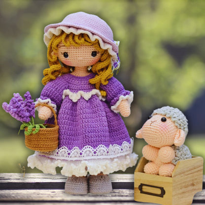 Joséphine et le Petit Agneau  -  modèle de crochet français