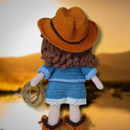 Patron de Poupée Cowgirl Amigurumi