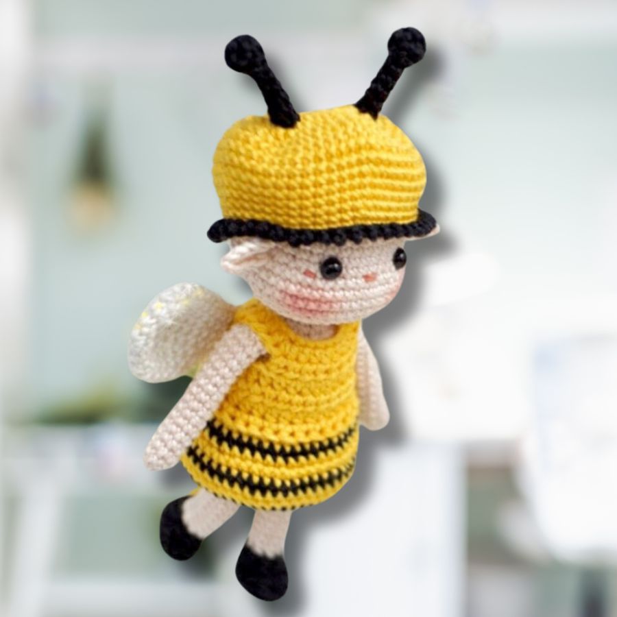 Fée Bourdon - Modèle de poupée au crochet Amigurumi - Patron du Crochet