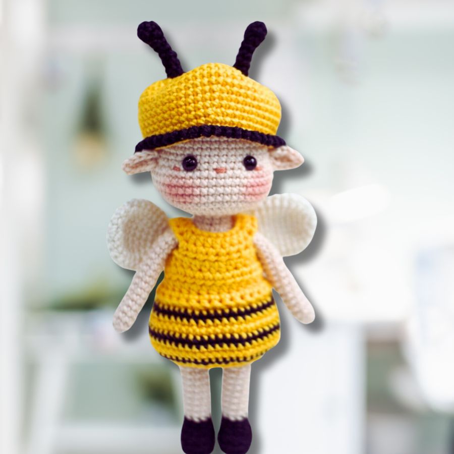 Fée Bourdon - Modèle de poupée au crochet Amigurumi - Patron du Crochet