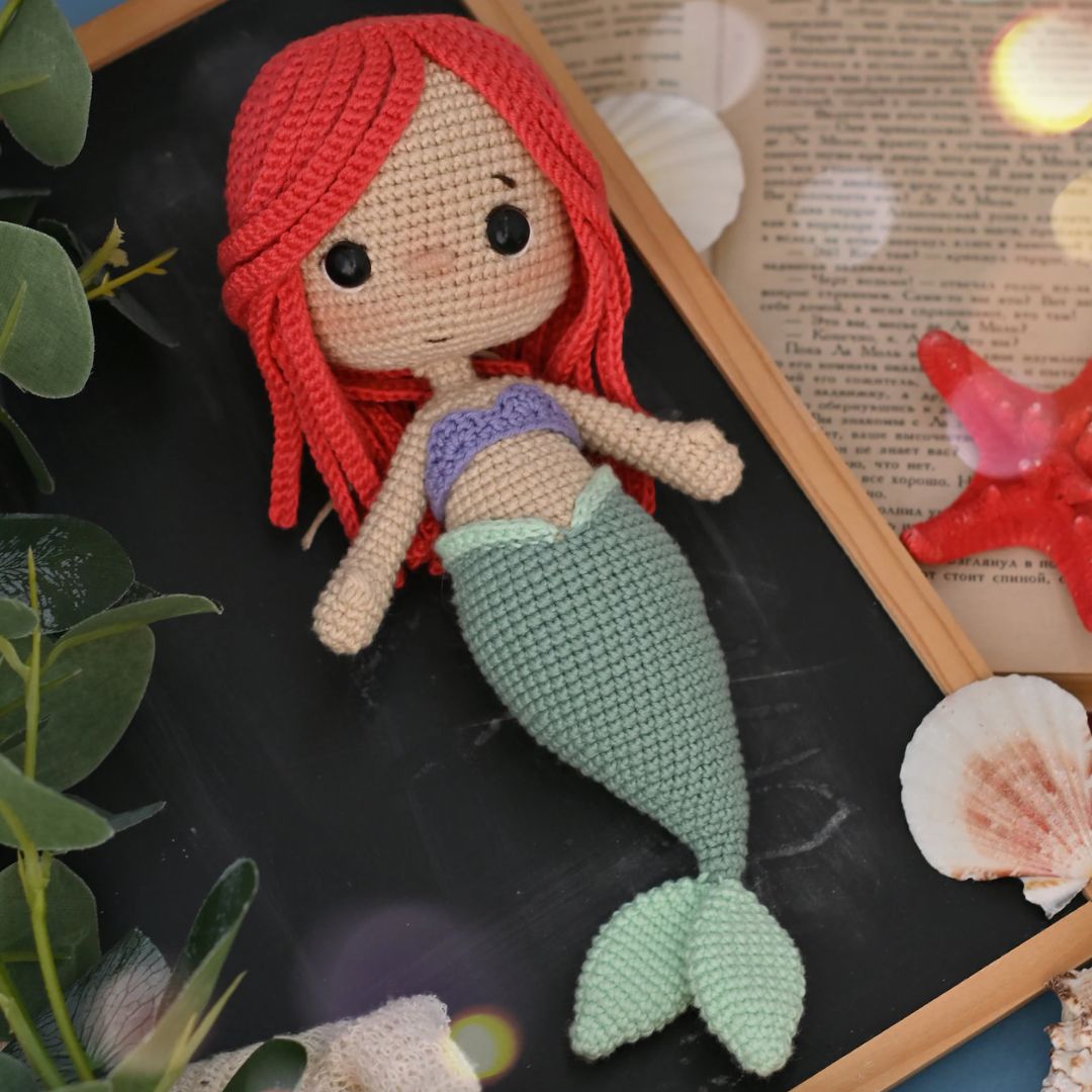 LA PETITE SIRÈNE - Patron de Poupée Amigurumi - Patron du Crochet