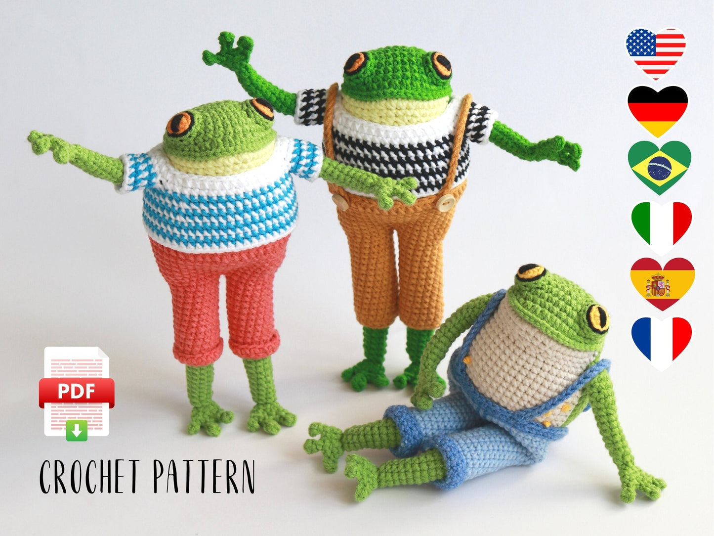 Modèle De Crochet Freddy le Grenouille - Patron du Crochet