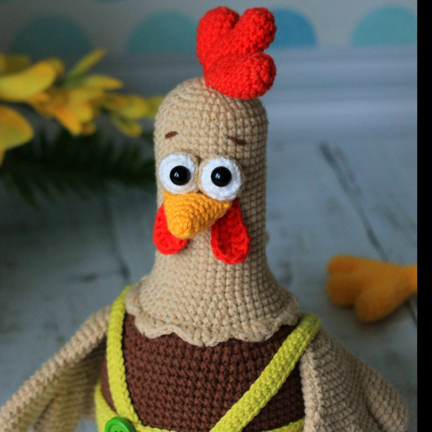 Patron de Crochet Coq et Poulets - Patron du Crochet