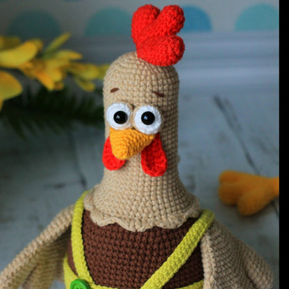 Patron de Crochet Coq et Poulets - Patron du Crochet