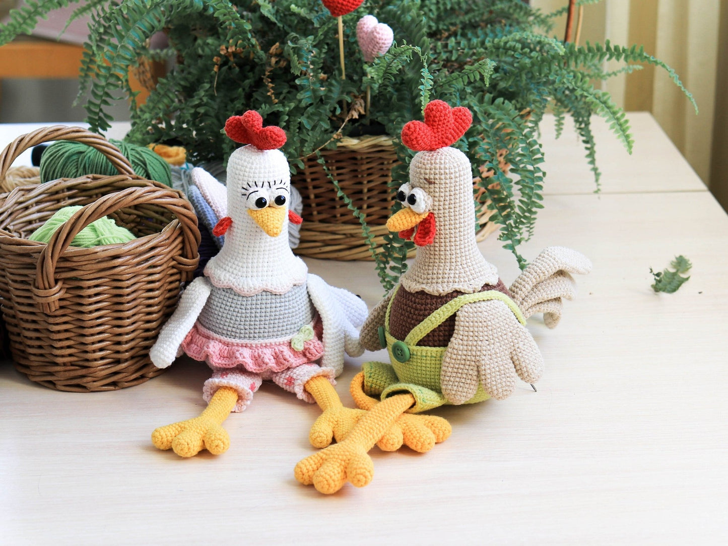 Patron de Crochet Coq et Poulets - Patron du Crochet