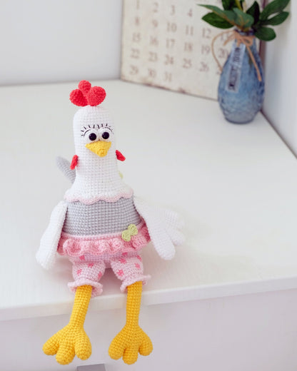 Patron de Crochet Coq et Poulets - Patron du Crochet