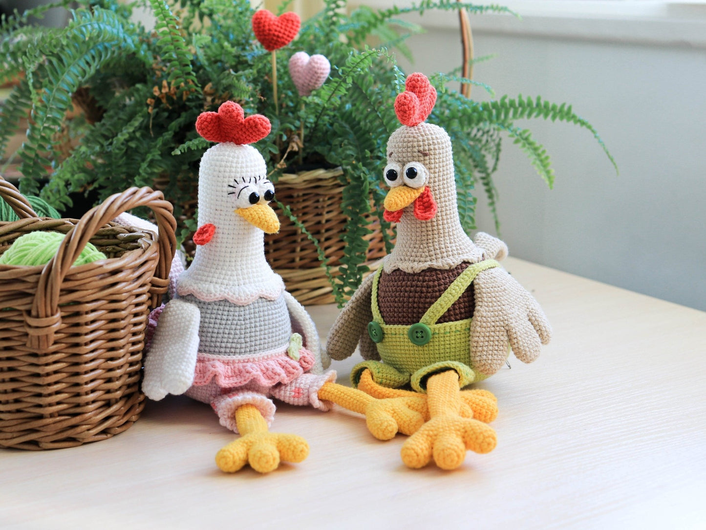 Patron de Crochet Coq et Poulets - Patron du Crochet