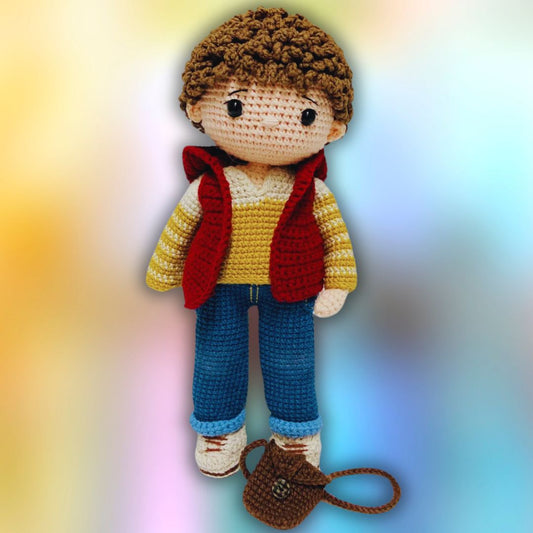 Sebastian - Patron de Crochet Poupée Amigurumi - Patron du Crochet